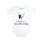 Personalized Dog baby bodysuit French Bulldog baby clothes