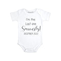 Daiichiban Designs Last One Seriously Funny baby announcement for family second third child announcement gifts