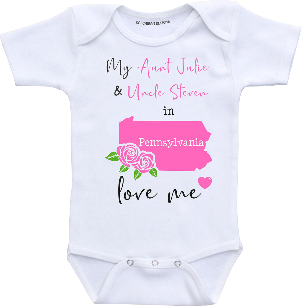 Daiichiban Designs Custom Aunt and Uncle baby gifts New York baby clothes