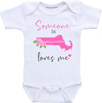 Daiichiban Designs Someone in California loves me baby gifts customizable