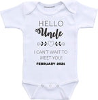Custom Pregnancy Announcement Uncle Reveal Gift Infant Bodysuit