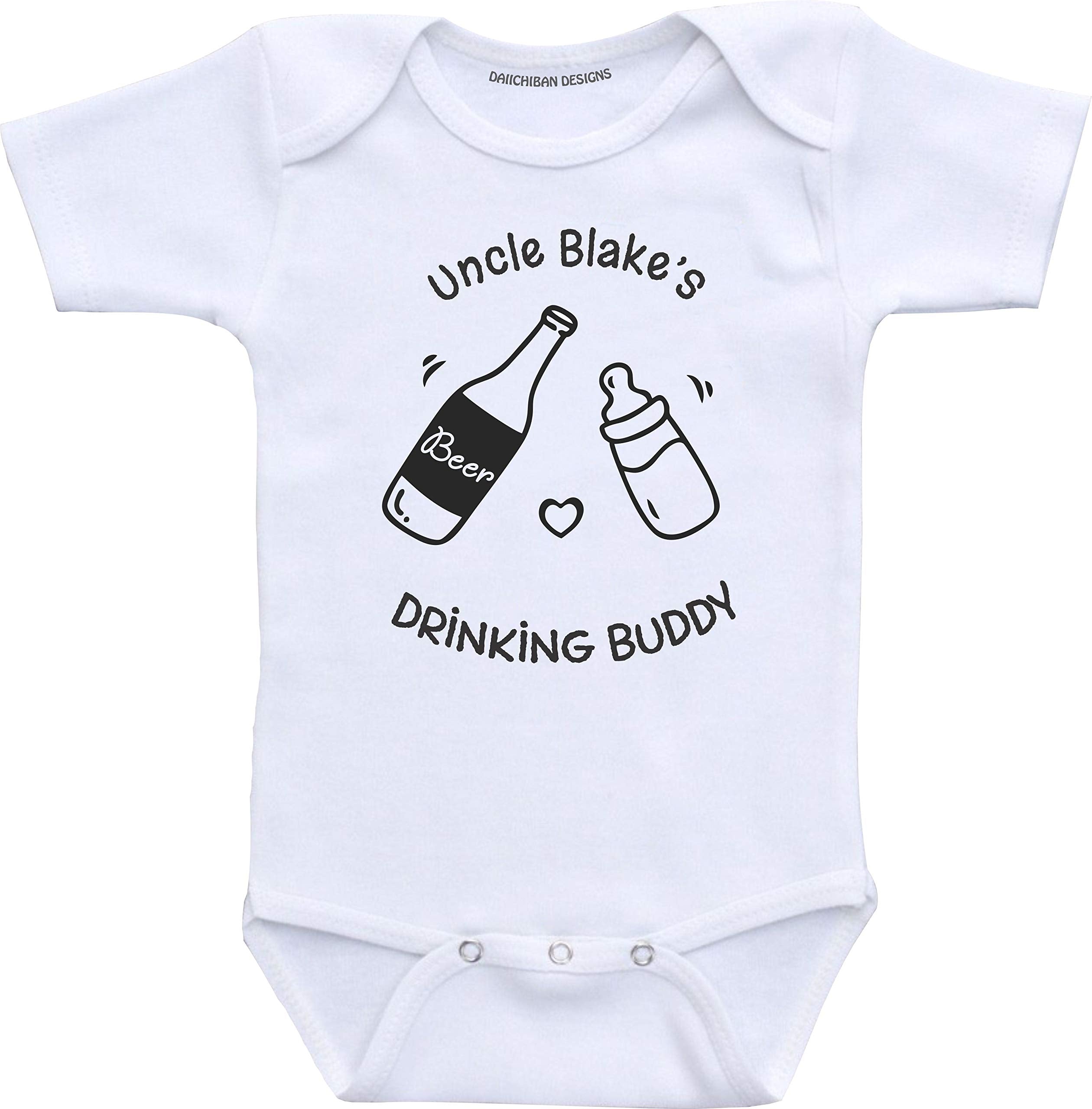 Uncle's Drinking Buddy Baby Clothes Custom Baby Gifts
