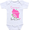 Daiichiban Designs Someone in Wisconsin loves me baby gifts Customizable
