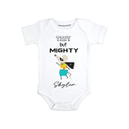 Daiichiban Designs Tiny but mighty Personalized baby gifts with names Funny baby clothes