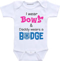 Daiichiban Designs Police Officer Daddy wears Badge Law Enforcement daughter Infant bodysuit