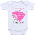 Daiichiban Designs Someone in South Carolina loves me baby clothes Custom baby gifts