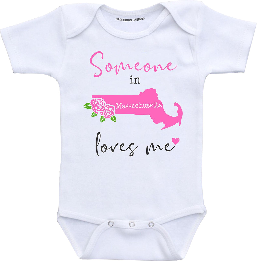 Daiichiban Designs Someone in California loves me baby gifts customizable