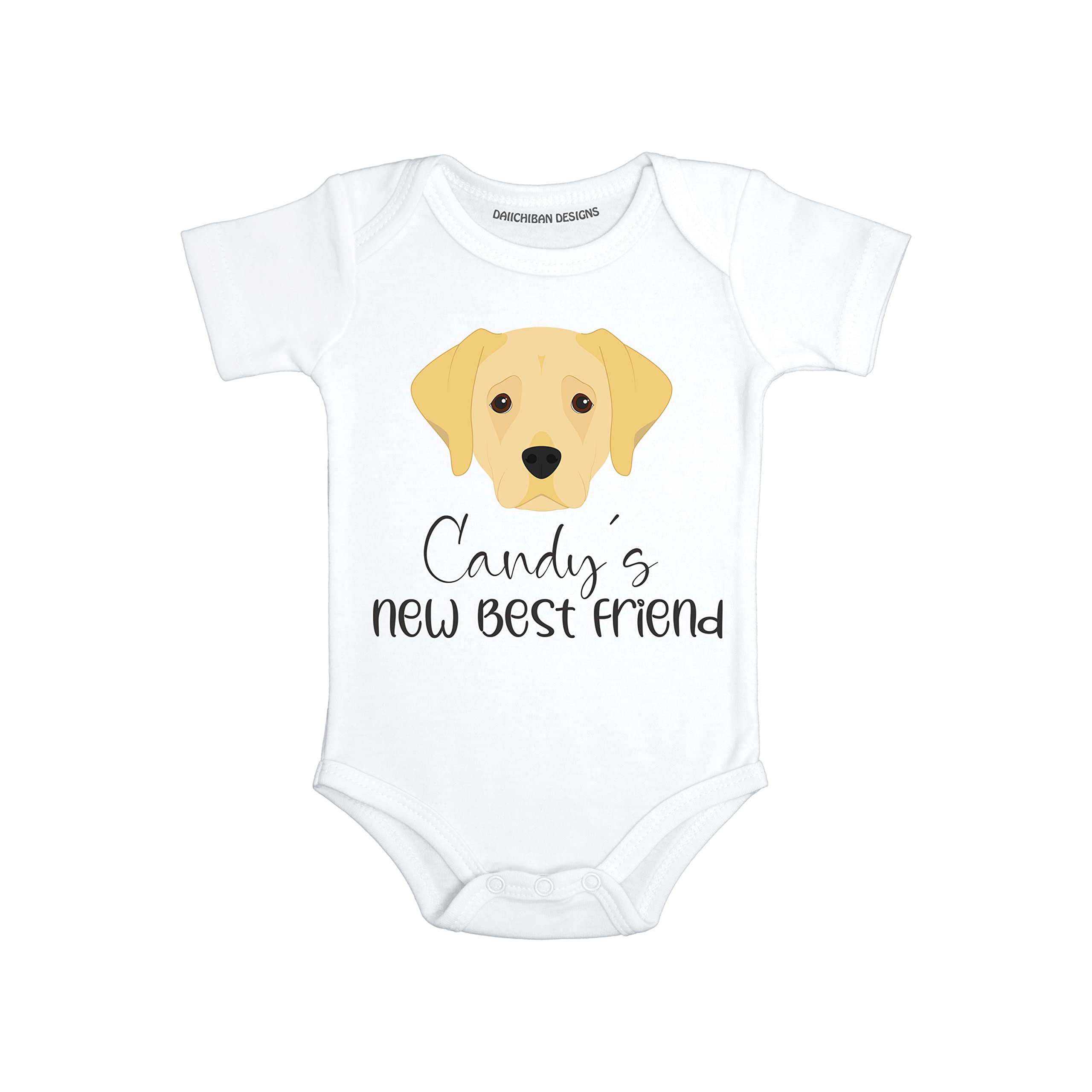 Personalized Labrador Retriever baby clothes dog sibling baby clothes