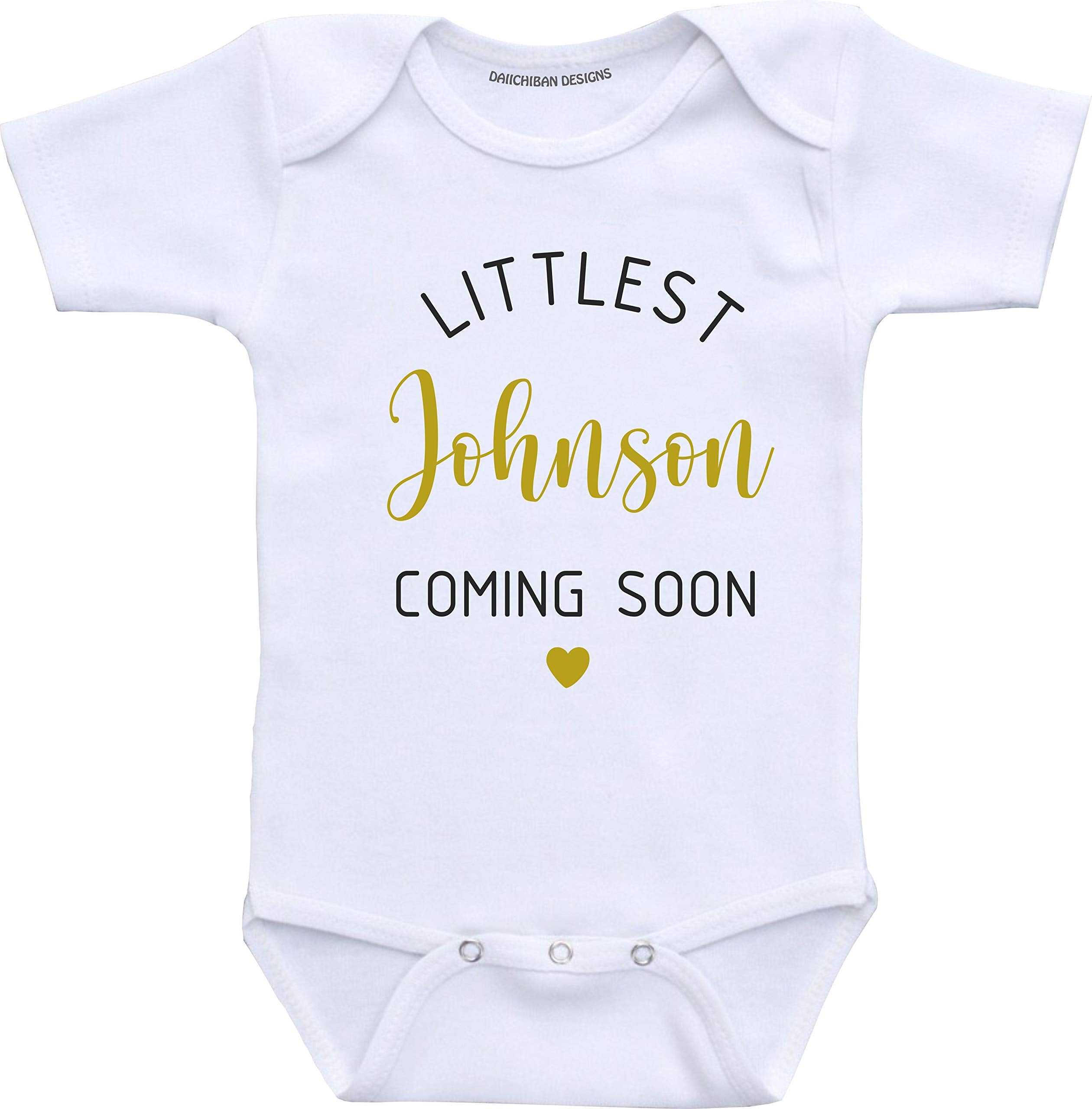 Daiichiban Designs Custom Pregnancy announcement gifts for family baby reveal ideas (3 months)