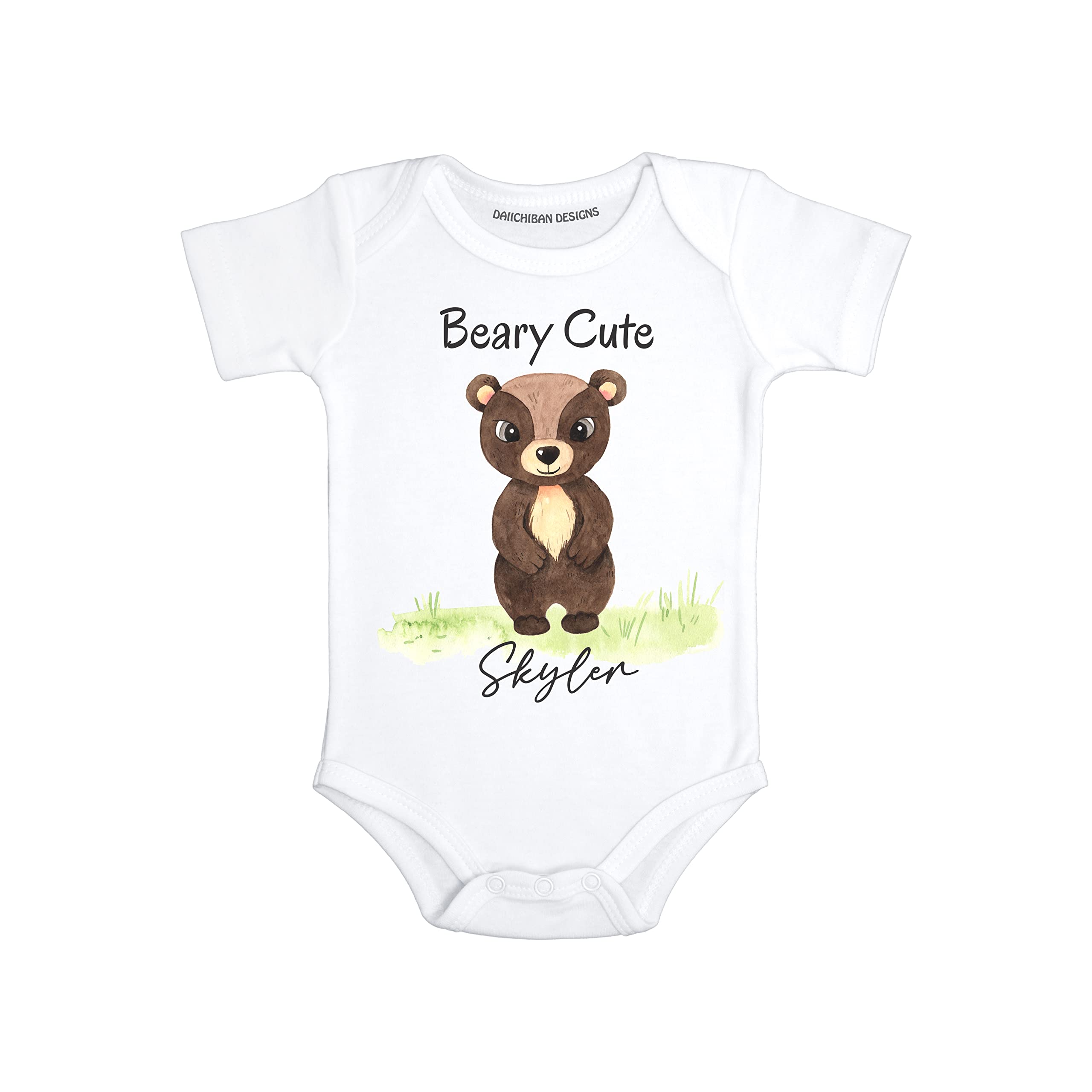 Daiichiban Designs Beary Cute baby clothes personalized baby gifts with name