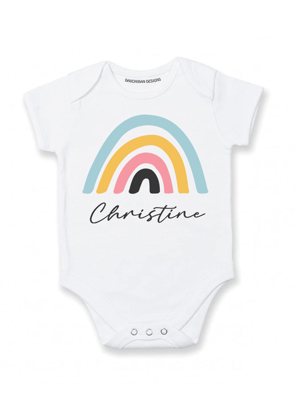 Personalized baby girl clothes with name Rainbow baby gifts for girl