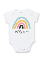 Personalized baby girl clothes with name Rainbow baby gifts for girl