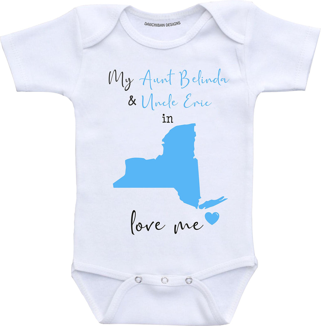 Daiichiban Designs Custom Aunt and Uncle baby gifts New York baby clothes