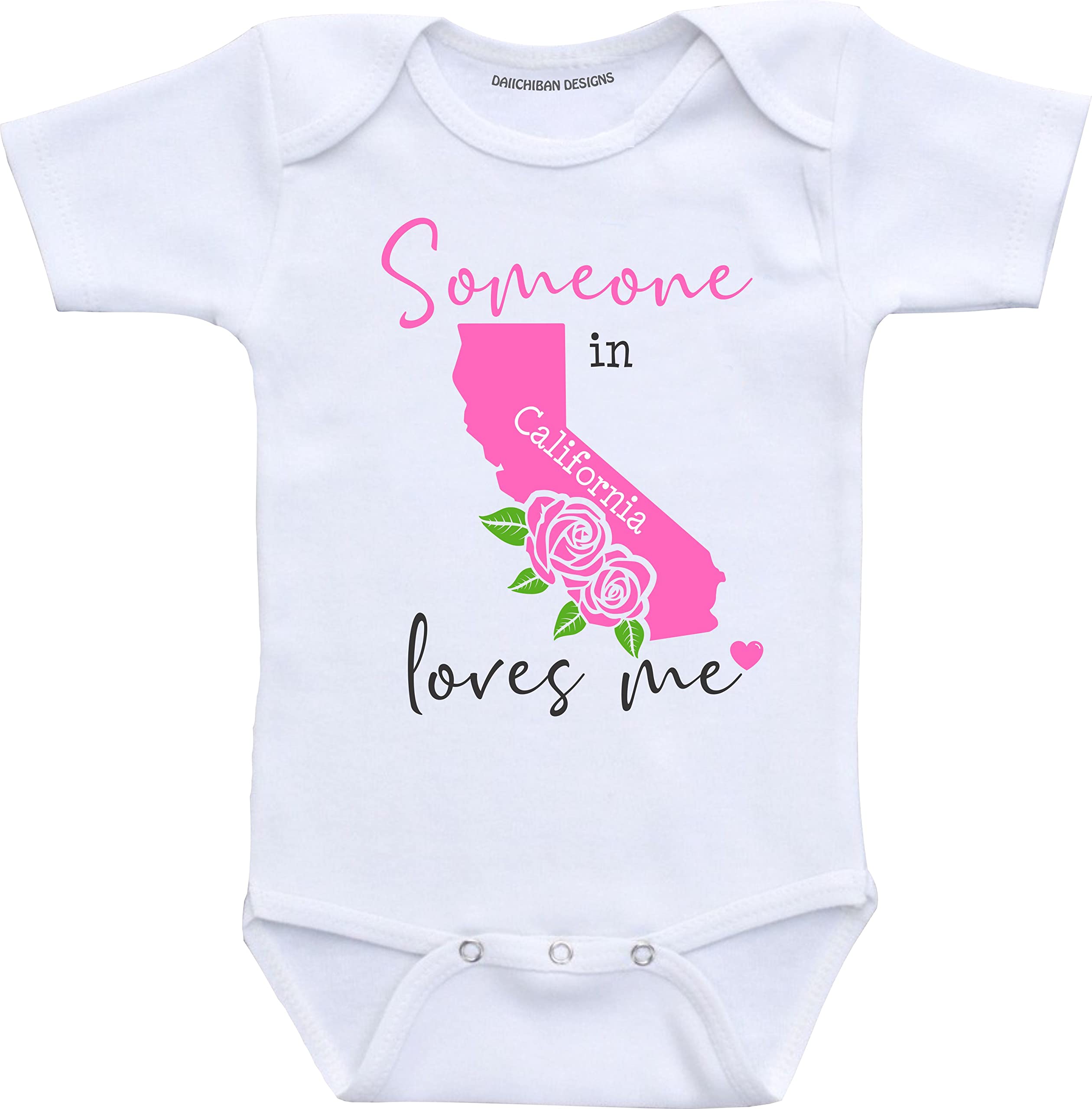 Daiichiban Designs Someone in Arizona loves me baby gifts customizable