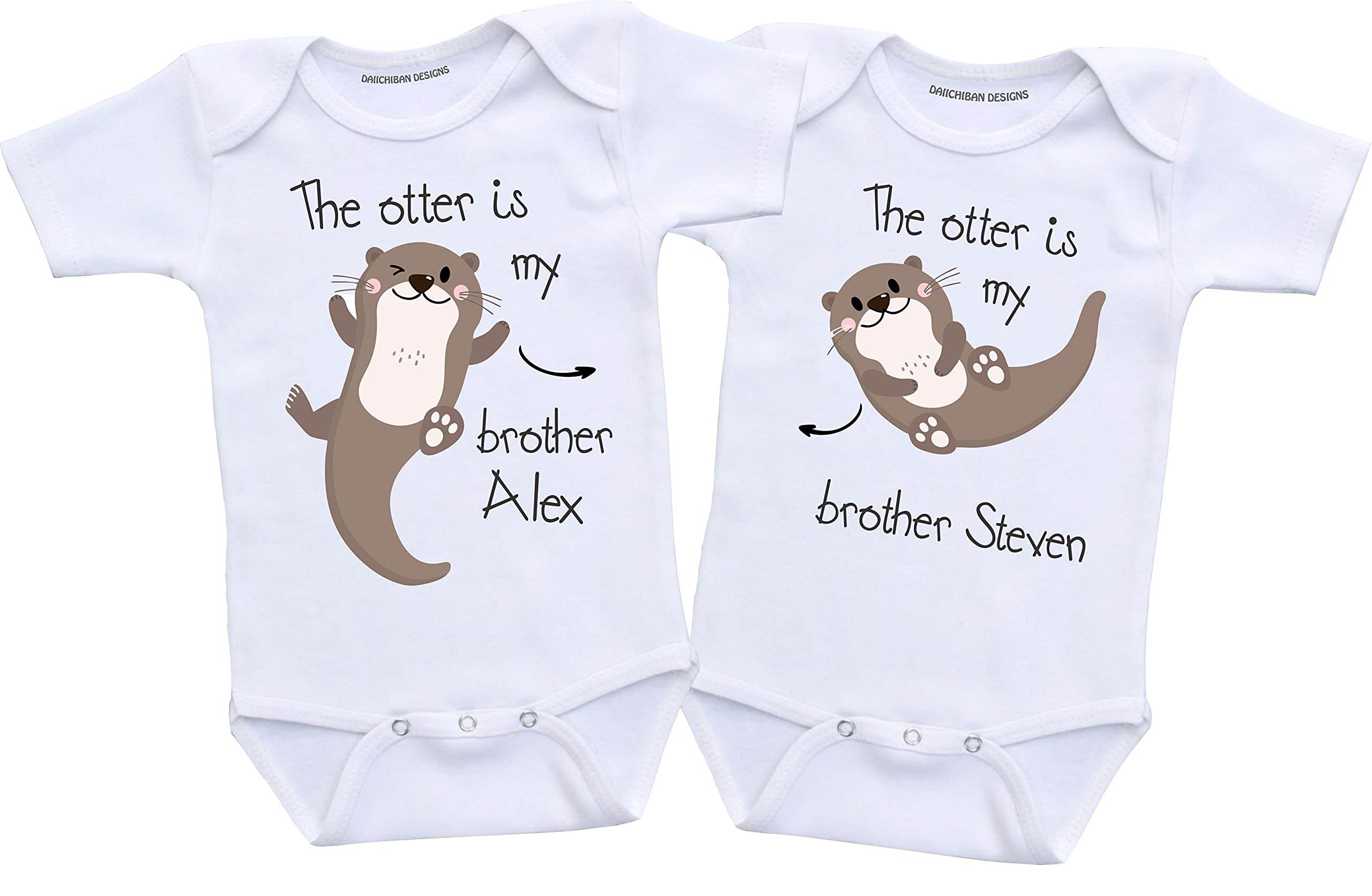 Daiichiban Designs Custom Twin matching outfits boy girl twins gifts