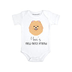 Custom Dog baby bodysuit Personalized Pomeranian baby clothes
