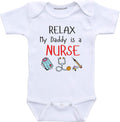 Daiichiban Designs Relax my Daddy is a nurse baby outfit daughter son nurse dad