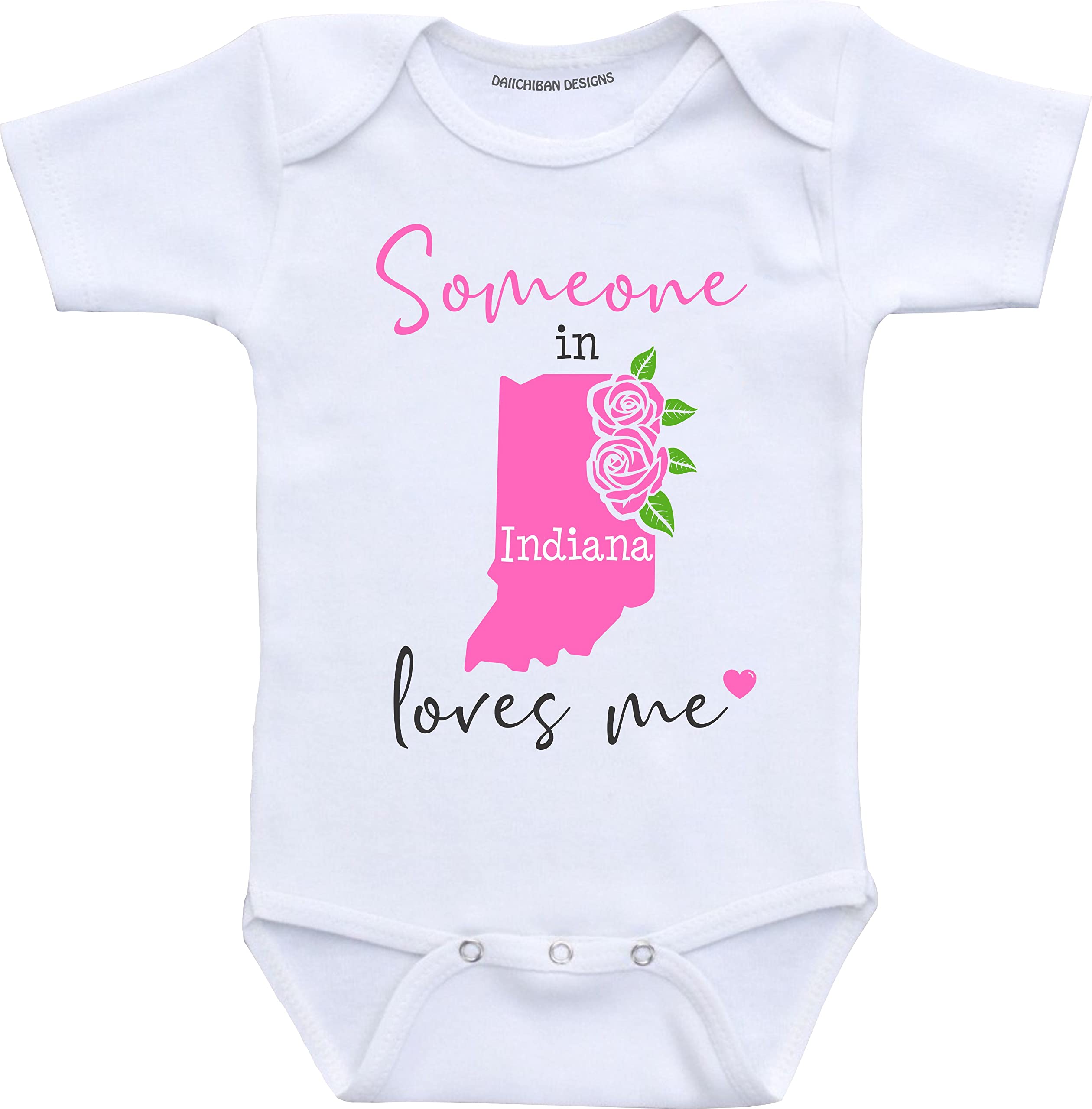 Daiichiban Designs Someone in Alabama loves me baby gifts customizable