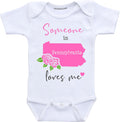 Daiichiban Designs Someone in Pennsylvania loves me baby clothes Custom baby gifts