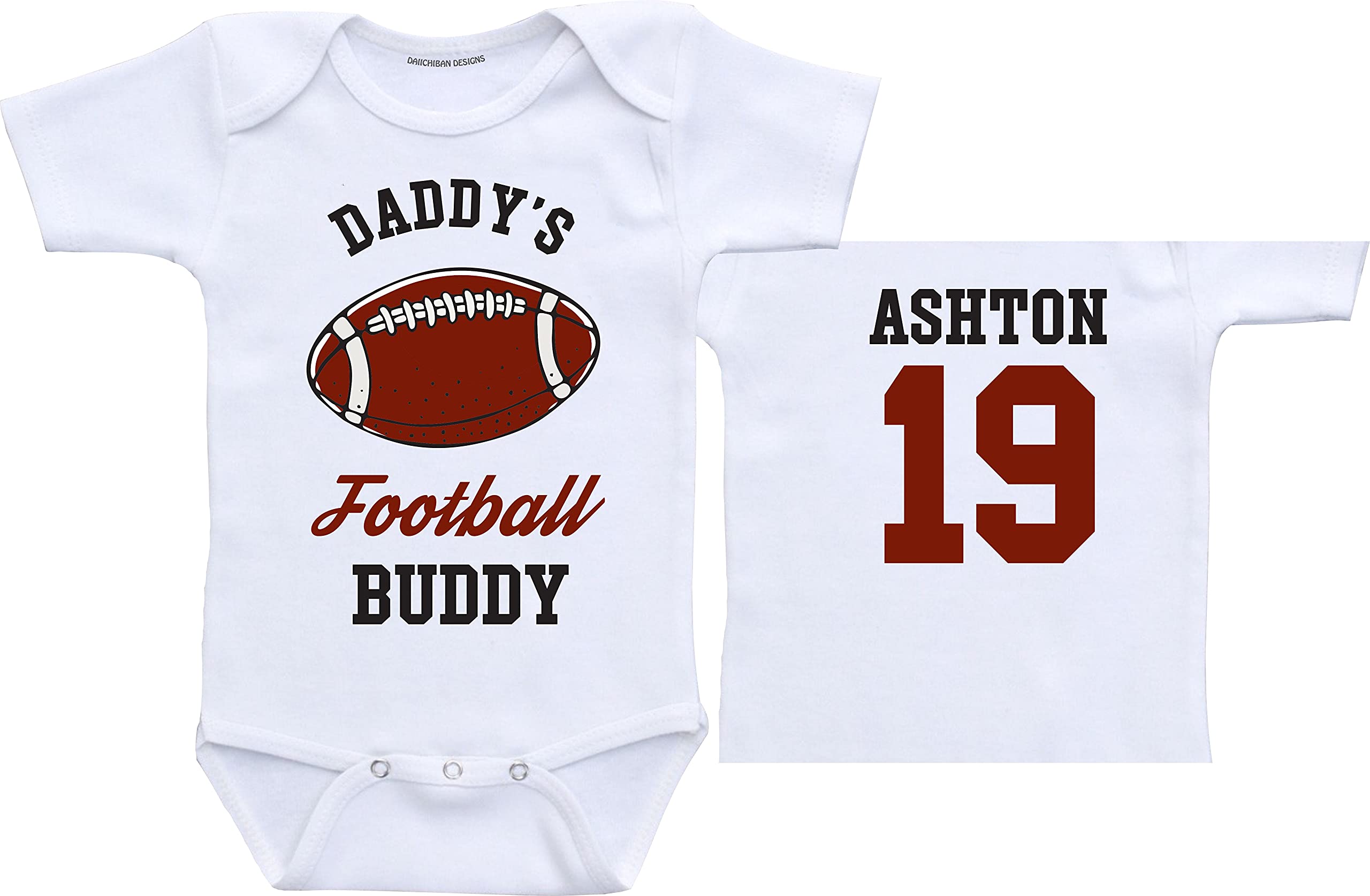 Daiichiban Designs Football baby outfit