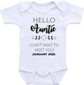 Custom Auntie Pregnancy Announcement Gift Infant Bodysuit