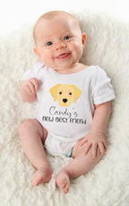 Personalized Labrador Retriever baby clothes dog sibling baby clothes