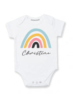Personalized baby girl clothes with name Rainbow baby gifts for girl