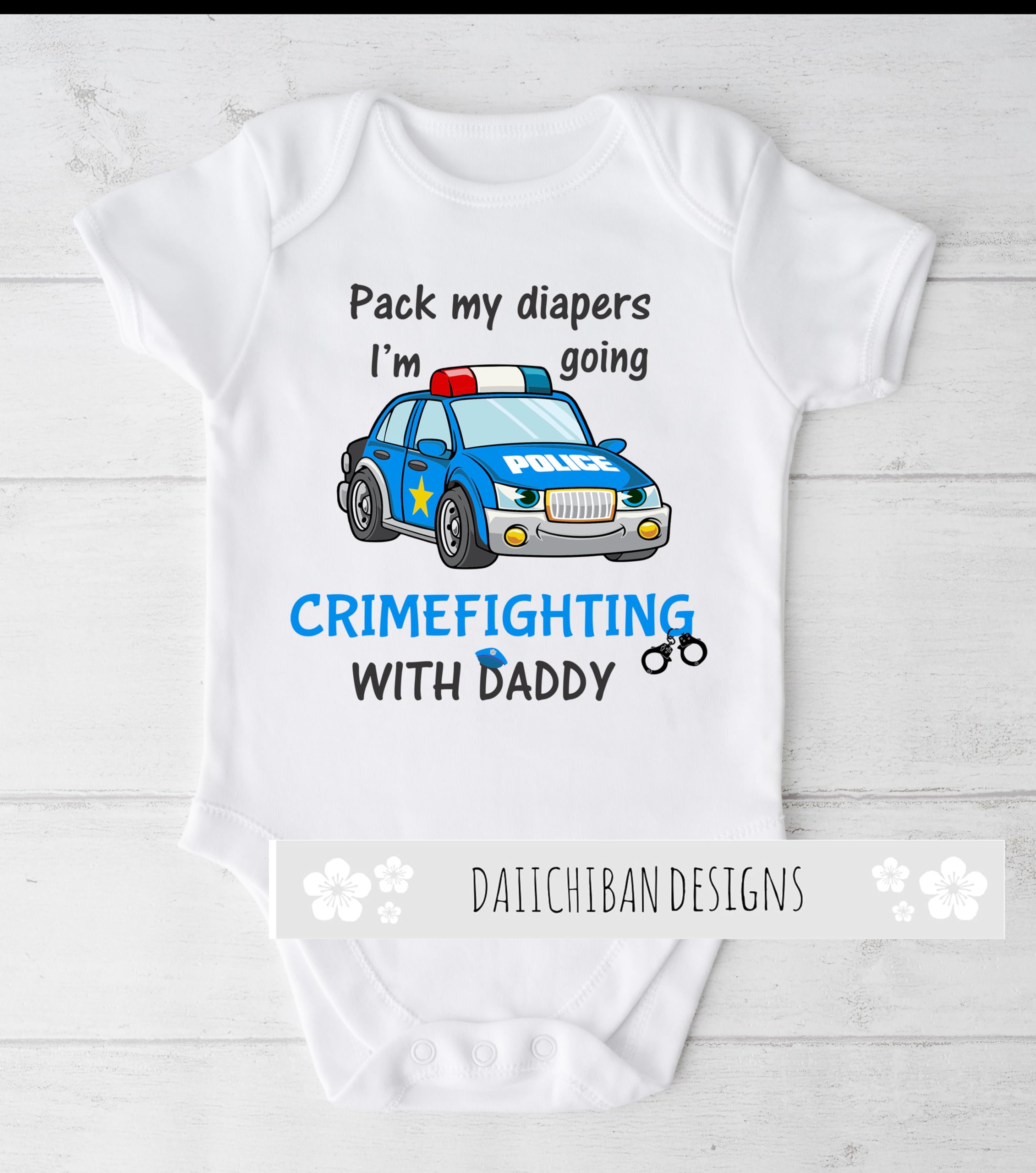 Police officers baby boy clothes Funny baby police gift