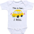 Daiichiban Designs This is How I roll Cute Baby boy Clothes Infant Bodysuits