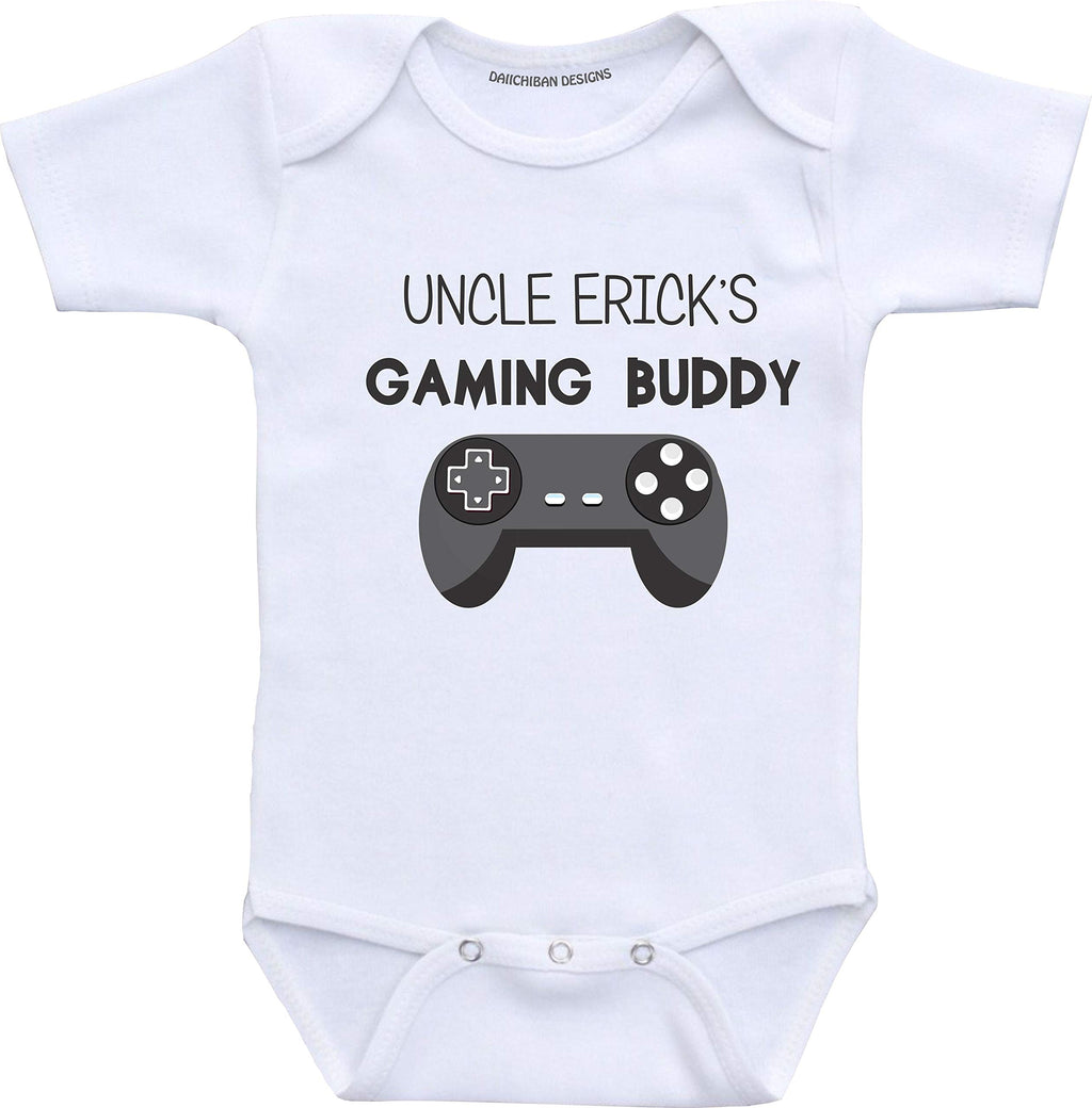 Custom Uncle Baby Clothes Gaming Buddy Infant Onesie