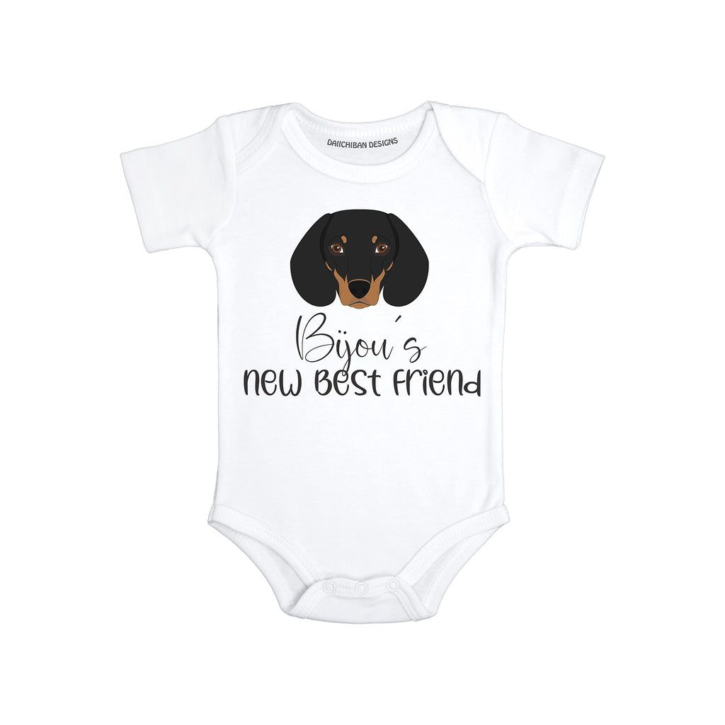 Personalized Dog baby clothes Dachshund baby gifts