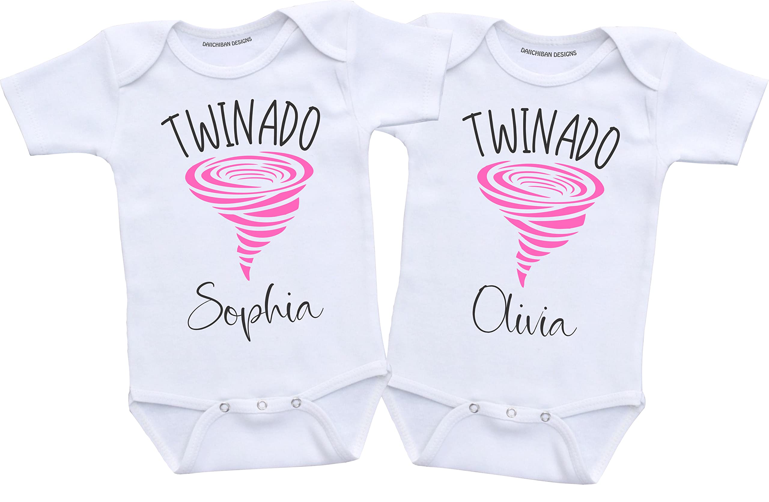 Funny Twin baby girl gifts Personalized Twins outfits girls