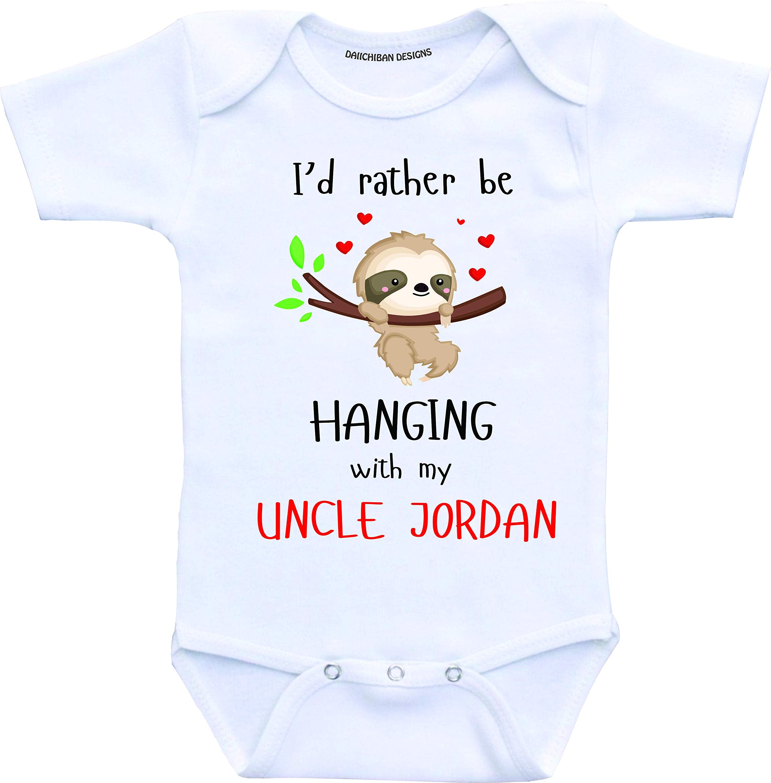 Daiichiban Designs Custom Uncle baby clothes for baby girls baby boys gift