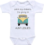 Daiichiban Designs Aunt baby clothes Custom baby gifts from Aunt