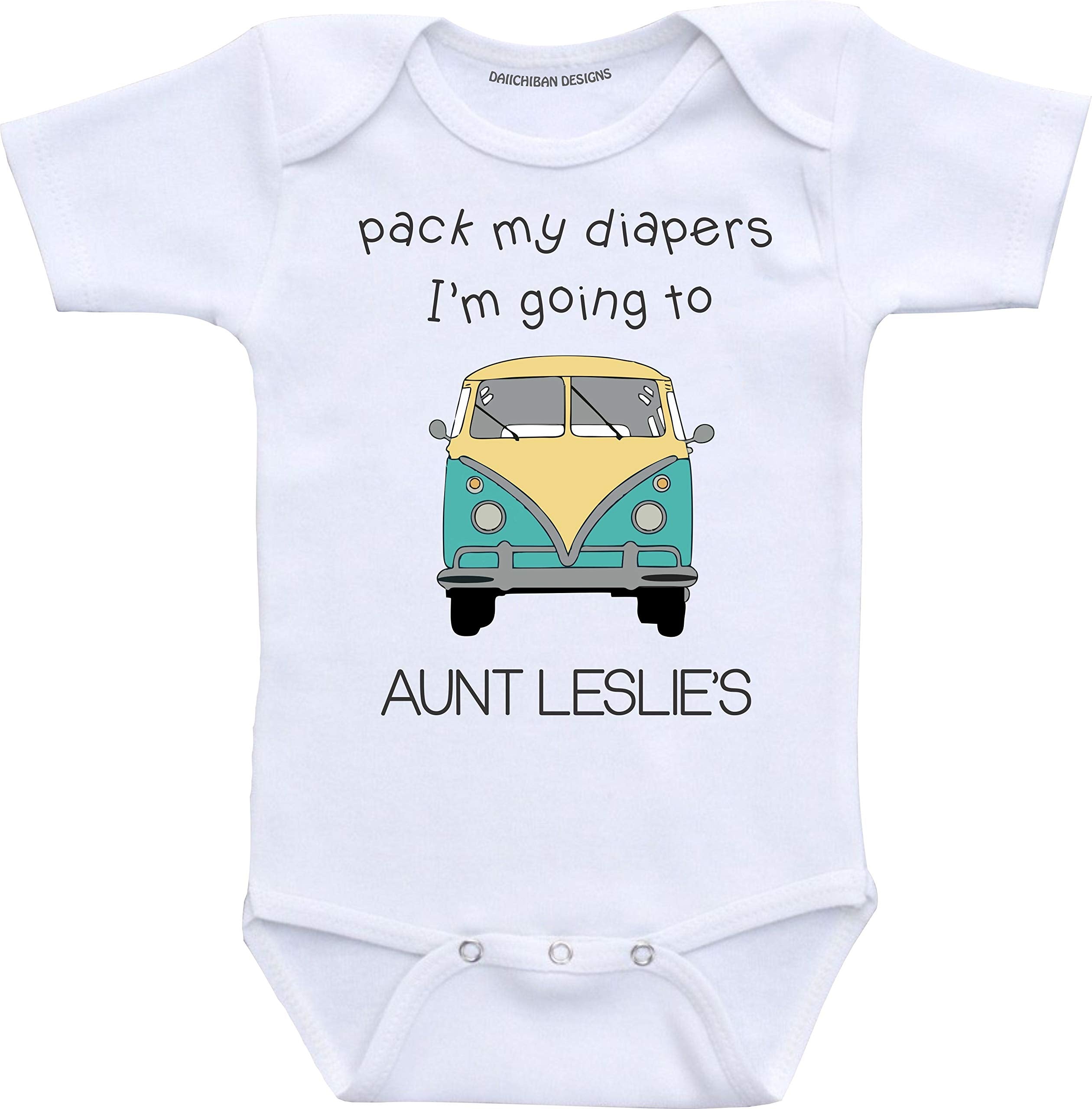 Daiichiban Designs Aunt baby clothes Custom baby gifts from Aunt