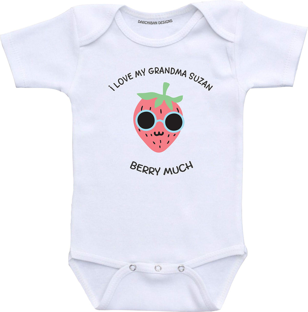 Daiichiban Designs Custom granddaughter grandson gifts from Grandma baby clothes