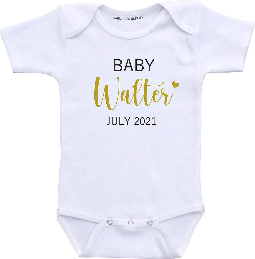 Daiichiban Designs Custom pregnancy announcement shirt baby reveal ideas