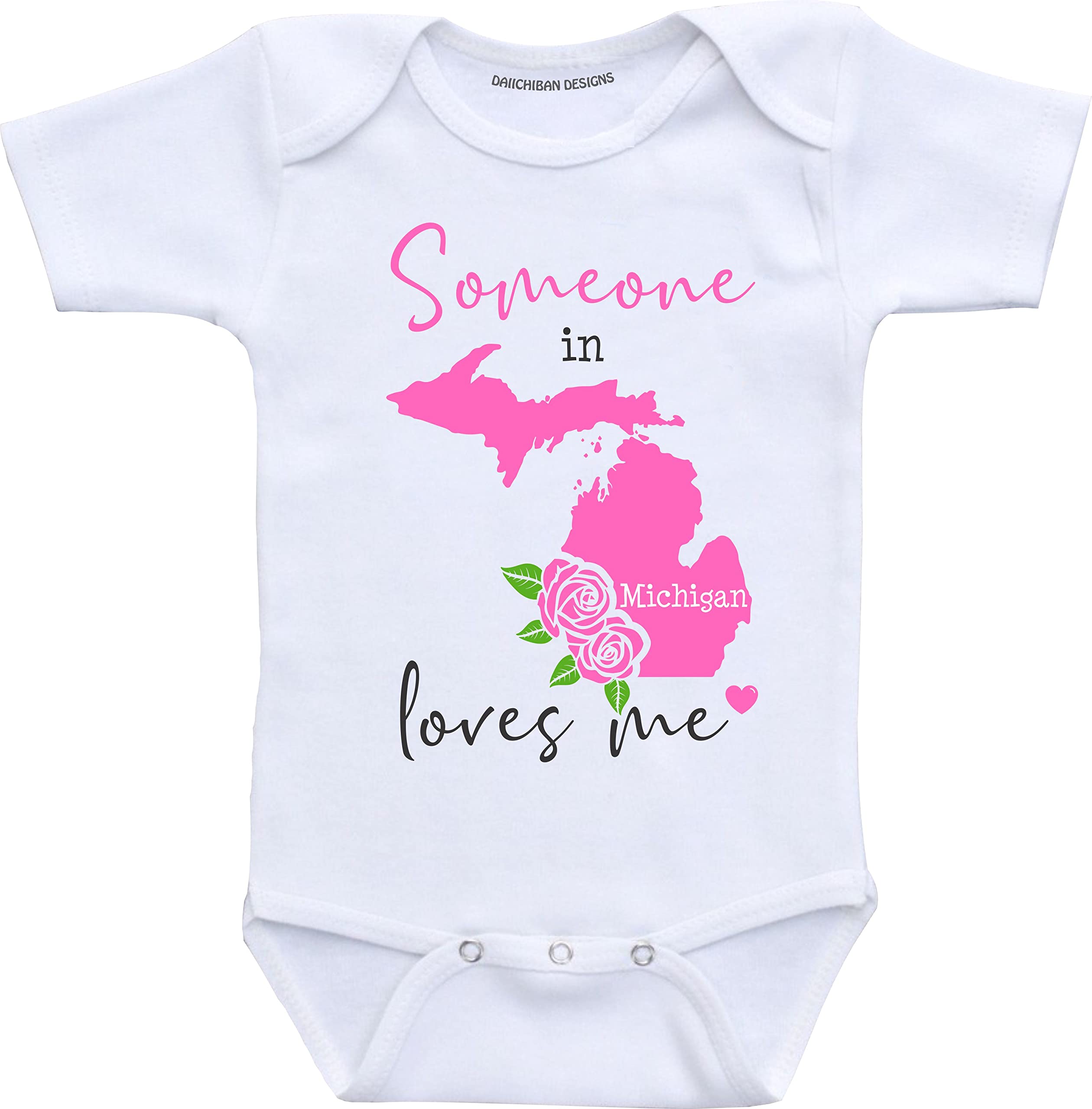 Daiichiban Designs Someone in Arizona loves me baby gifts customizable