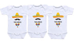 Tres Amigos Triplets Baby Clothes Infant Bodysuits