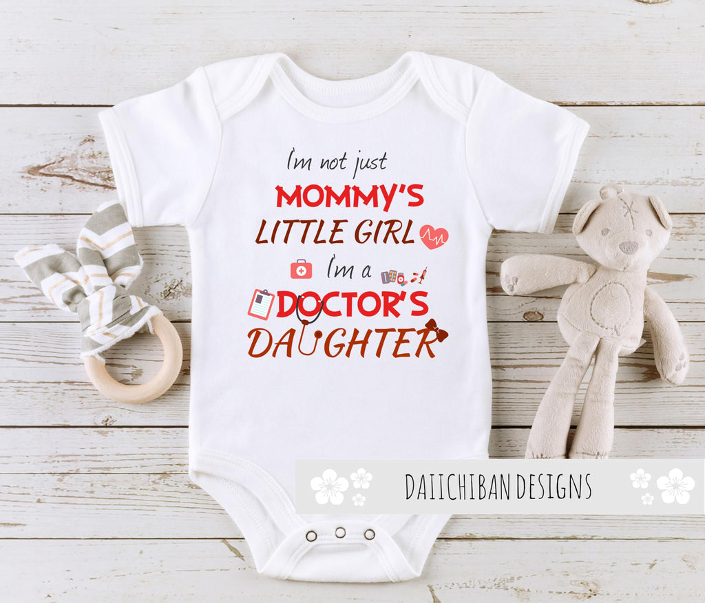 Daiichiban Designs Mom is a doctor baby romper bodysuits