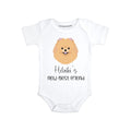 Custom Dog baby bodysuit Personalized Pomeranian baby clothes