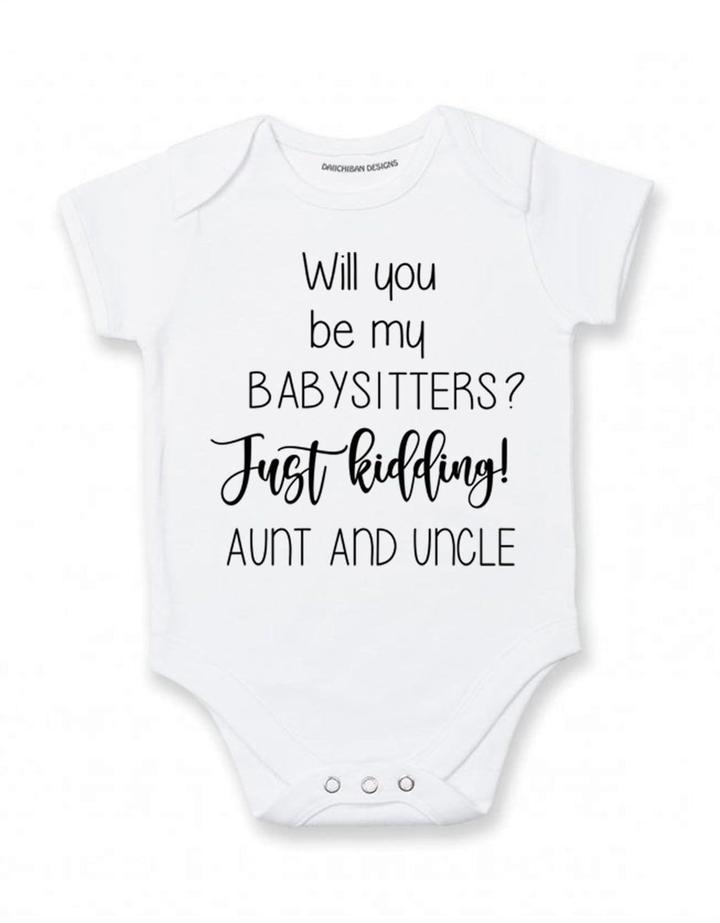 Daiichiban Designs Funny pregnancy announcement to aunt and uncle baby announcement gifts