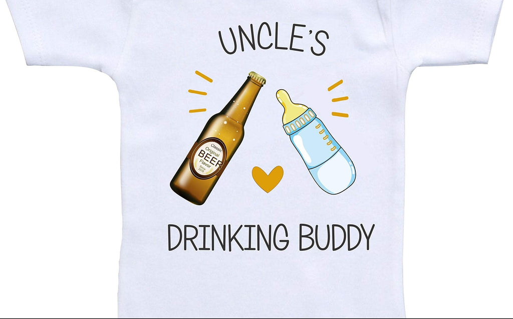 Uncle's Drinking Buddy Funny Infant Clothes