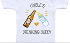 Uncle's Drinking Buddy Funny Infant Clothes