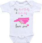 Daiichiban Designs Custom Aunt and Uncle baby gifts North Carolina baby clothes