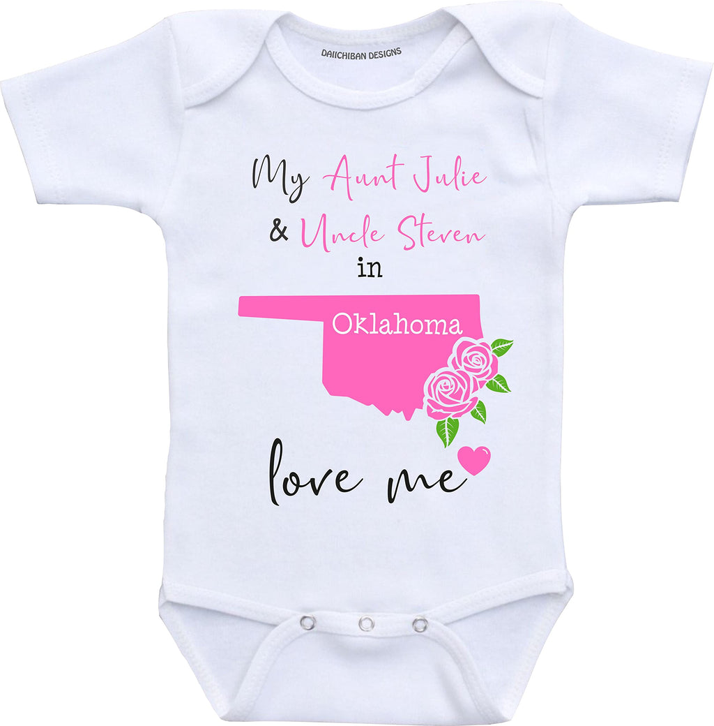 Daiichiban Designs Custom Aunt and Uncle baby gifts Oklahoma baby clothes