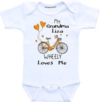 Daiichiban Designs Personalized Grandma baby clothes granddaughter grandson gifts