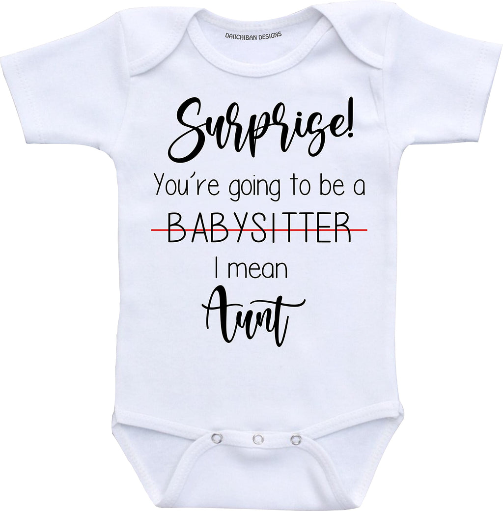 Daiichiban Designs Surprise Pregnancy Announcements for Aunt Funny baby reveal gifts