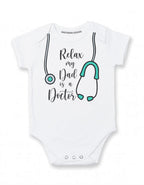 Daiichiban Designs My Dad is a Doctor baby clothes