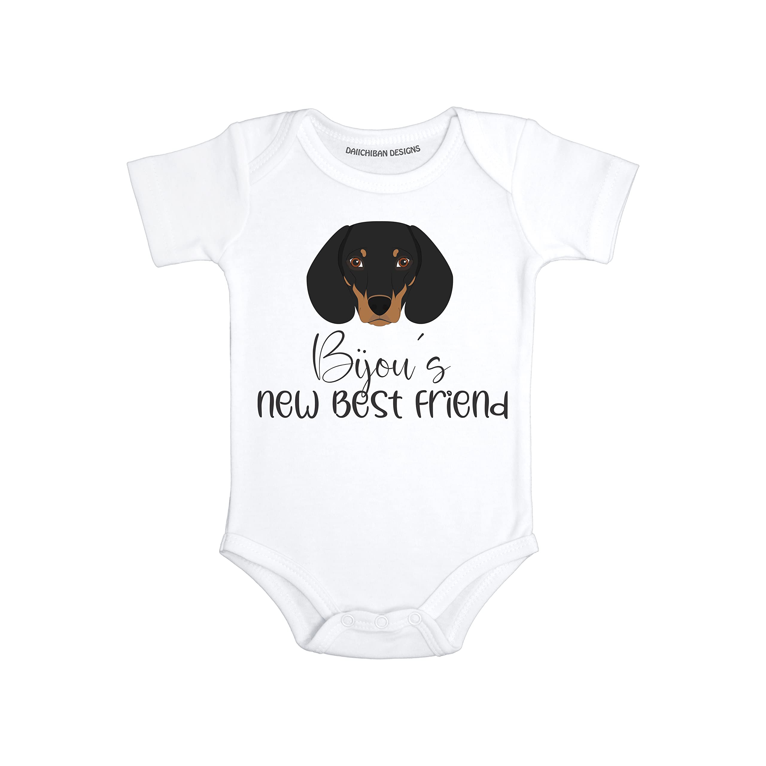 Personalized Dog baby clothes Dachshund baby gifts